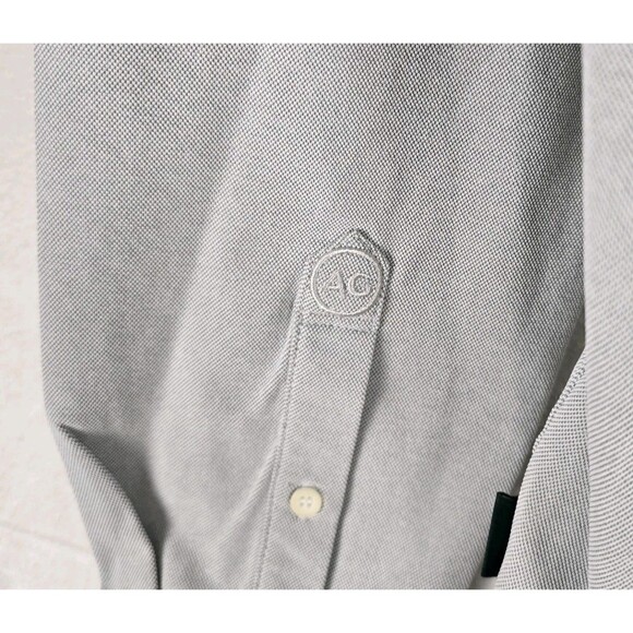AG Green Label Men’s Oxford Button-Down Shirt Gray Size M Long Sleeve Casual - Picture 7 of 12